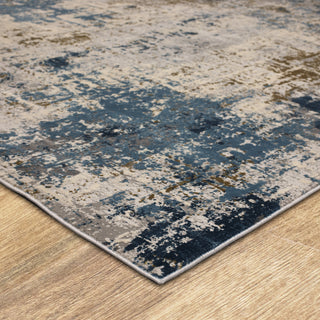 Karastan Tryst Marseille Blue Area Rug Corner 