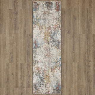 Karastan Tryst Marseille Multi Area Rug Runner on Wood 