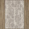 Karastan Soiree Matrix Grey Area Rug on Wood 