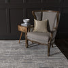 Karastan Soiree Matrix Grey Area Rug Room Scene 2 