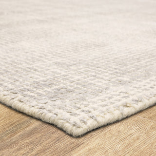 Karastan Labyrinth Meander Silver Birch Area Rug Corner 