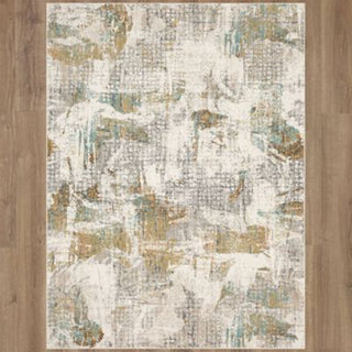 Karastan Epiphany Merce Alabaster Area Rug on Wood 