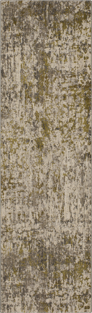 Karastan Enigma Metamorphic Brushed Gold Area Rug Runner