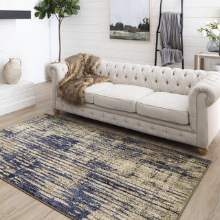 Karastan Cosmopolitan Mineral Bleu Indigo Area Rug by Patina Vie Featured