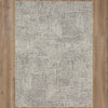 Karastan Vanguard by Drew and Jonathan Home Minoan Frost Grey Area Rug on Wood 
