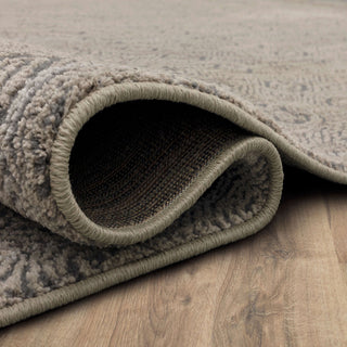 Karastan by (Series 1) Minuet Dim Grey Area Rug Bobby Berk Curled