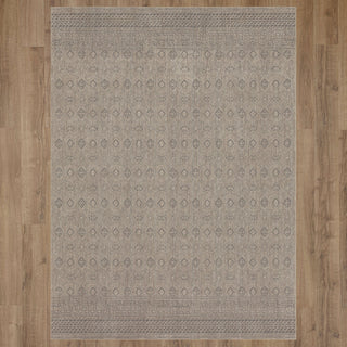 Karastan by (Series 1) Minuet Dim Grey Area Rug Bobby Berk on Wood