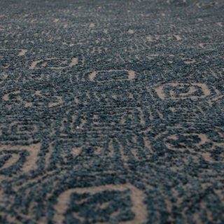 Karastan by (Series 1) Minuet Majolica Blue Area Rug Bobby Berk Close Up