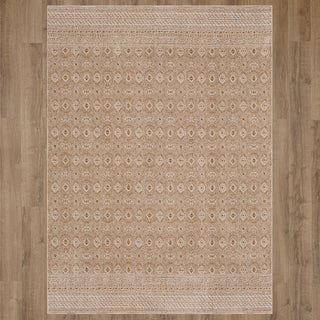 Karastan by (Series 1) Minuet Rust Area Rug Bobby Berk on Wood