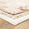Karastan Zephyr Mistral Rust Area Rug Corner 