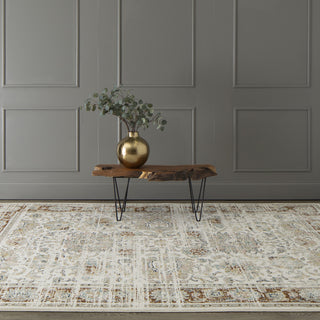 Karastan Zephyr Mistral Rust Area Rug Room Scene 2 