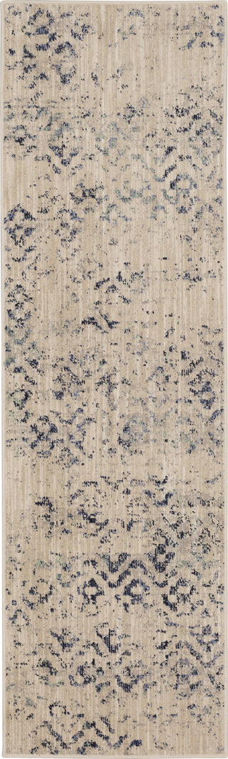 Karastan Axiom Mote Indigo Area Rug 2'4''x7'10'' Runner 