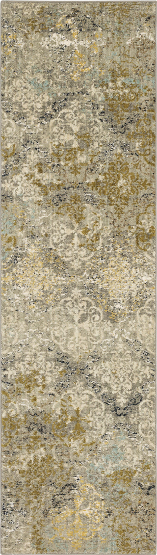 Karastan Touchstone Moy Willow Grey Area Rug 2'4"x7'10" Runner 