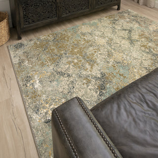 Karastan Touchstone Moy Willow Grey Area Rug Room Scene 3 