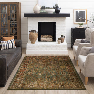 Karastan Spice Market Myanmar Aquamarine Area Rug Room Scene Featured 