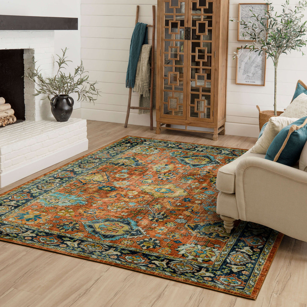 Karastan Kaleidoscope Nerissa Red Area Rug – Incredible Rugs and Decor