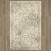 Karastan Euphoria New Ross Ash Grey Area Rug on Wood 