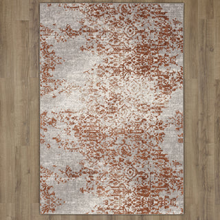 Karastan Soiree Nirvana Spice by Area Rug Virginia Langley on Wood 