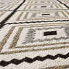 Karastan Drew and Jonathan Outdoor Oldenburg Charcoal Area Rug Close Up