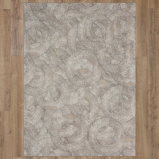 Karastan Rendition Olympia Dim Grey Area Rug by Stacy Garcia on Wood 