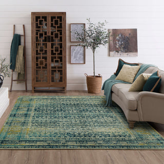 Karastan Kaleidoscope Orinthia Blue Area Rug Room Scene Featured