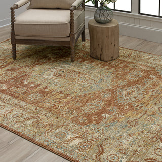 Karastan Marash Palu Rust Area Rug Room Scene 2