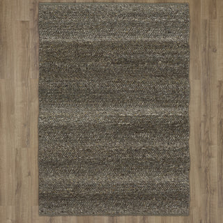 Karastan Tableau Parodos Brown Area Rug on Wood 