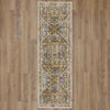Karastan Tempest Perception Biscotti Area Rug Runner on Wood 