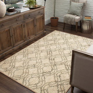 Karastan Euphoria Potterton Natural Area Rug by Lattice Room Scene 2 