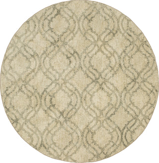 Karastan Euphoria Potterton Natural Area Rug by Lattice 8' Round 