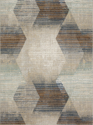 Karastan Epiphany Precarious Stria Frost Grey Area Rug Main Image