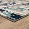 Karastan Vanguard by Drew and Jonathan Home Provenance Majolica Blue Area Rug Corner 
