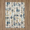 Karastan Vanguard by Drew and Jonathan Home Provenance Majolica Blue Area Rug on Wood 