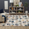 Karastan Vanguard by Drew and Jonathan Home Provenance Majolica Blue Area Rug Room Scene Featured 