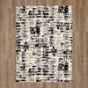 Karastan Vanguard by Drew and Jonathan Home Provenance Soot Area Rug on wood 