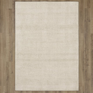 Karastan Labyrinth Quentin Papyrus Area Rug on Wood 