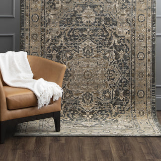 Karastan Titanium Regency Charcoal Area Rug Featured