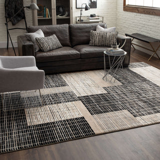 Karastan Vanguard by Drew and Jonathan Home Resolute Frost Grey Area Rug Room Scene 2 