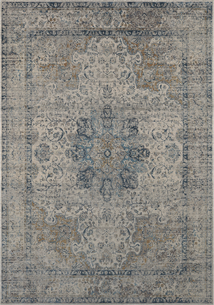 Karastan Tryst Dorset Blue Area Rug Main Image 9'x12' Size 