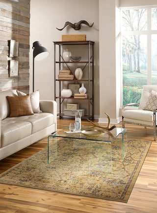 Karastan Bravado Pasha Cream Area Rug Room Scene Feature