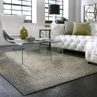 Karastan Evanescent Nai Slate Area Rug Room Scene Feature