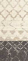 Karastan Prima Shag Temara Lattice Brown Area Rug 1' 4'' X 6' 10'' Sample Swatch Color Blanket