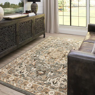 Karastan Euphoria Rhodes Ash Grey Area Rug Room Scene Featured 