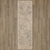 Karastan Axiom Rime Dove Area Rug on Wood 