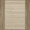 Karastan Tableau Roma Oyster Area Rug With Wood Plank Flooring