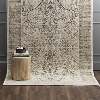 Karastan Titanium Sans Pareil Ivory Area Rug Room Scene 3 