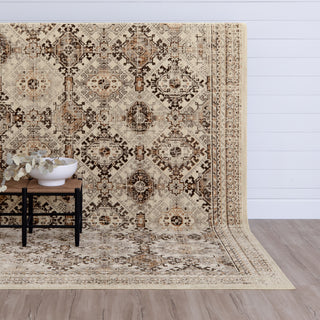 Karastan Estate Savoy Beige Area Rug Lifestyle Image Feature