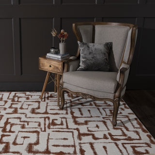 Karastan Soiree Sazerac Rose Gold Area Rug Room Scene 2 