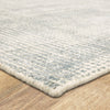 Karastan Labyrinth Serpentine Blue Area Rug Corner 