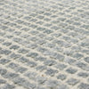 Karastan Labyrinth Serpentine Blue Area Rug Close Up 